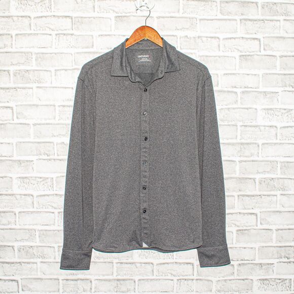 UNTUCKit Men's Button Down Shirt Grey Jersey Medium - Picture 1 of 7